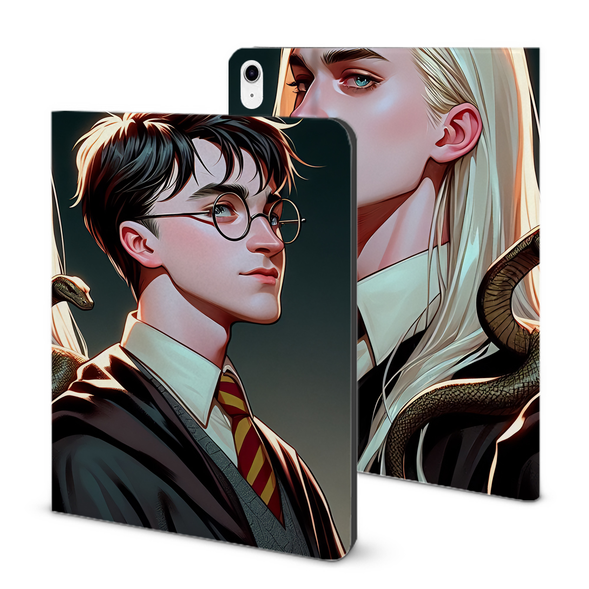 （画像用） Harry Potter ハリー・ポッターシリーズ IPad ケース ブック型 PUレザー TPU 耐衝撃 軽量 薄型 ペン収納なし 全面保護 IPad 各モデル対応